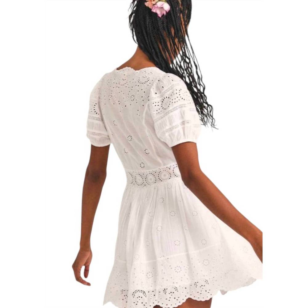 NEW LOVESHACKFANCY valente dress in antique white - Picture 4 of 4